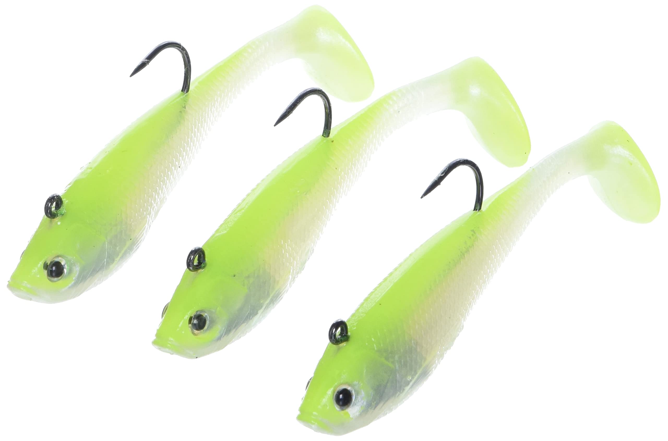 Storm Wildeye Swim Shad 05 Shiner Chartreuse Silver, Soft Plastic